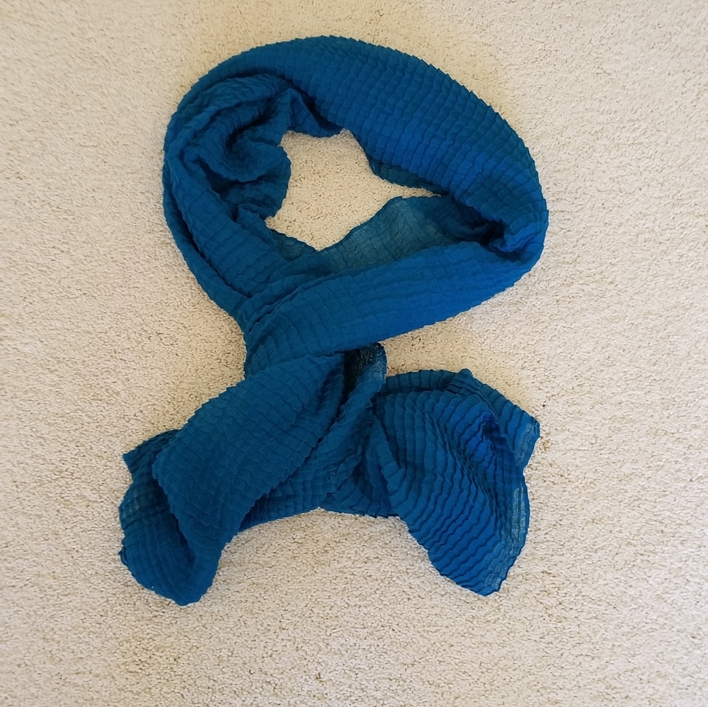Beautiful Teal Blue Color Scarf